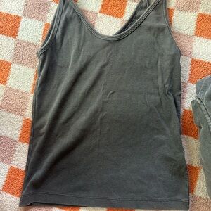 Universal Thread Gray Fitted Sleeveless Tank Top